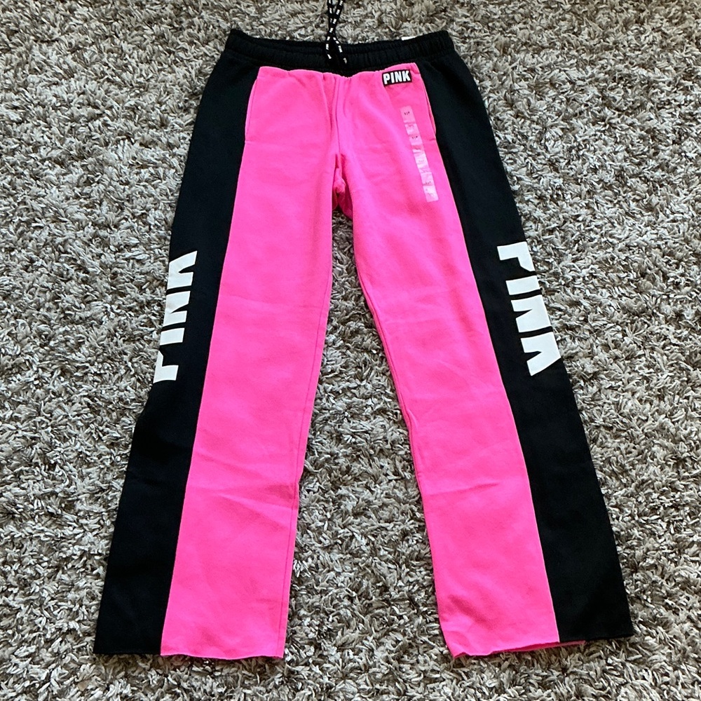 Victoria's Secret Pink and Black Joggers